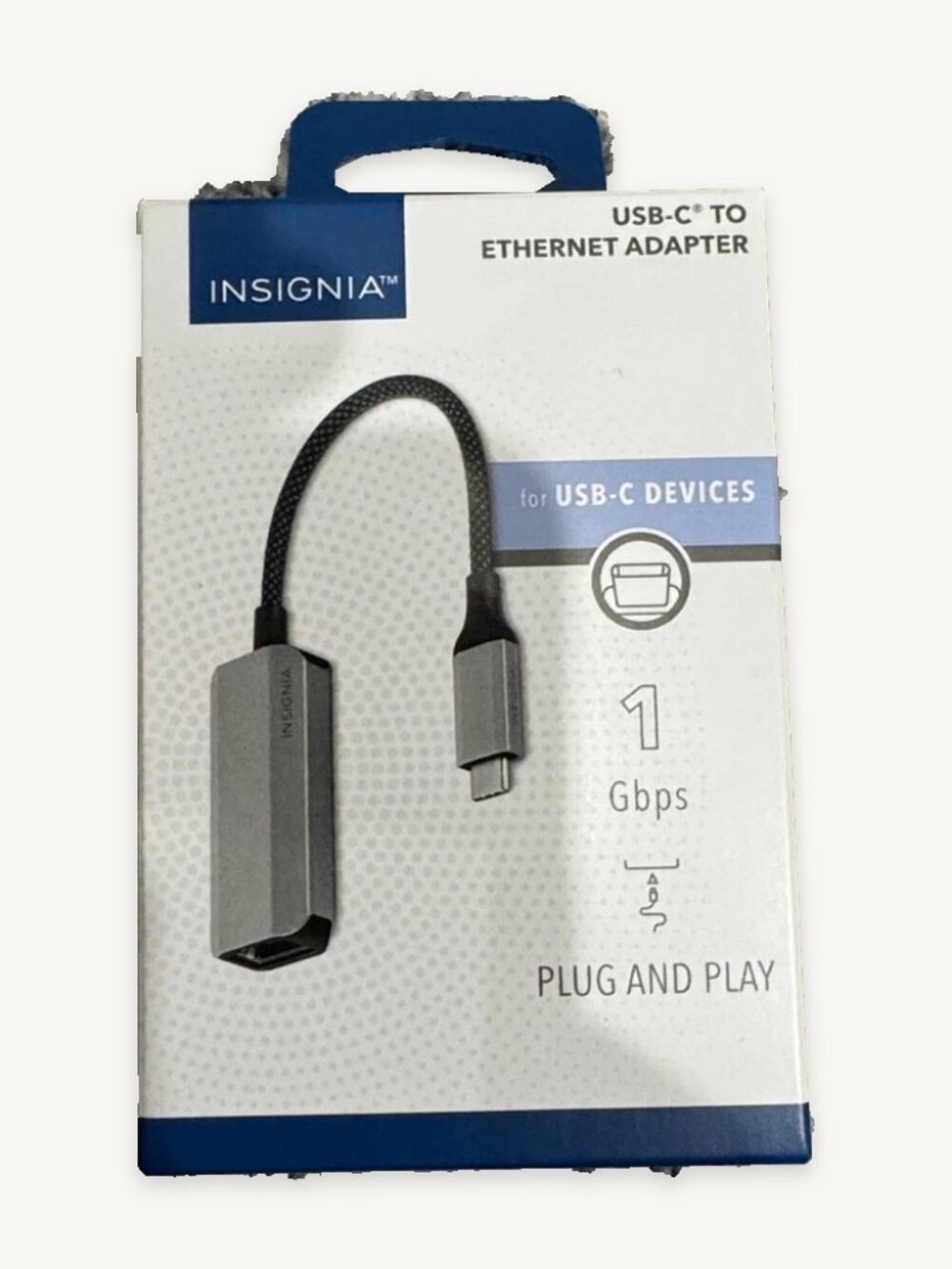 New USB-C to Ethernet Adapter - Gray
